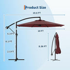 Garvee 10FT Offset Patio Umbrella - Image 5