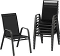 Patio Chairs Set of 6, Stackable Chairs by GarveeLife
