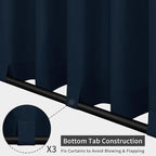 Easy-Going Outdoor Patio Curtains 2 Panels, 54x96 inch, Porch and Pergola - Image 3