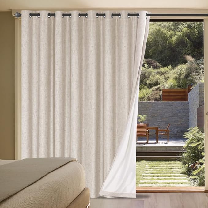 H.VERSAILTEX Blackout Curtains Durable Thick Textured Polyester Blackout Patio by HVERSAILTEX