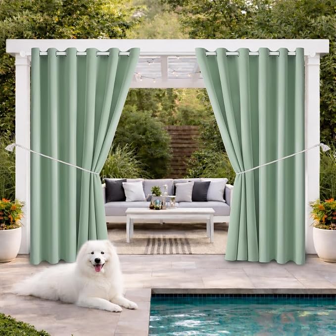 DIVA EN CAMINO DEC Outdoor Patio Curtain Waterproof Darkening Thermal Insulated by DivaenCamino