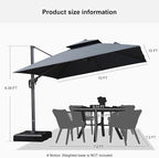 PURPLE LEAF Cantilever Umbrella - Image 9