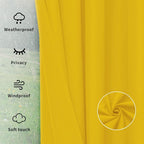 Easy-Going Outdoor Curtains for Patio 1 Panel, 110x96 inch, Weatherproof - Image 6