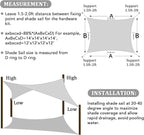 Shade&Beyond 5'x7' Sun Shade Sail Canopy Rectangle, UV Block Breathable Curved - Image 6