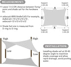 Shade&Beyond 15'x16' Sun Shade Sail Canopy Rectangle, UV Block Breathable - Image 5