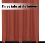 Easy-Going Outdoor Curtains for Patio 1 Panel, 54x96 inch, Terra Red | - Image 4