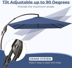 Grand patio 10x10 FT Cantilever Square Umbrella - Image 4