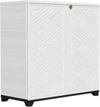 ZZM Indoor/Outdoor Storage Cabinet Waterproof, All Weather Outdoor Storage by ZZM