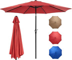 OLIXIS 9ft Patio Table Umbrella, Outdoor Patio Umbrella by OLIXIS