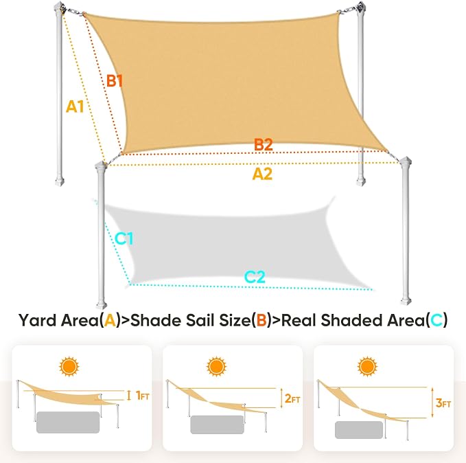 Quictent Sun Shade Sail for Patio - Image 3