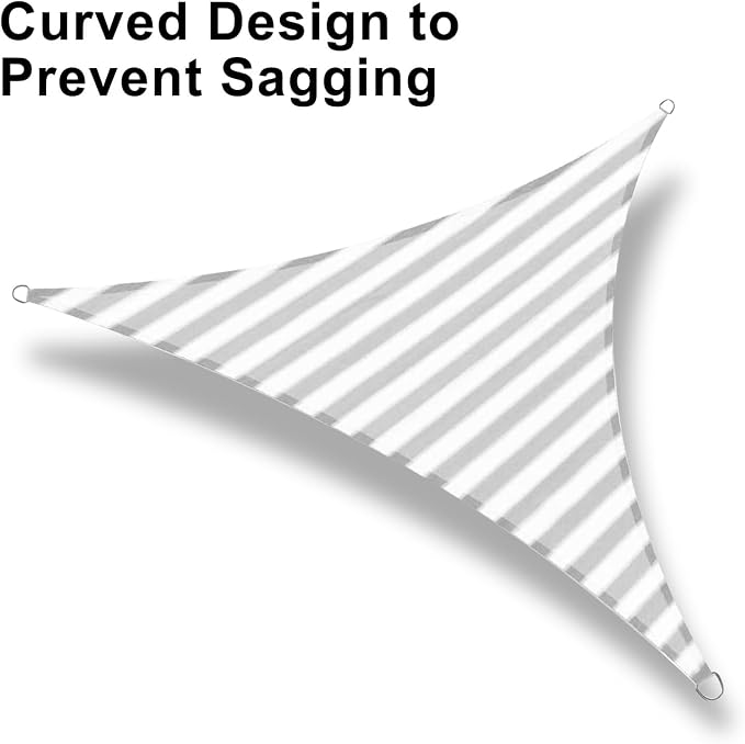 LOVE STORY 12' x 12' x 12' Triangle Sun Shade Sail - Image 6