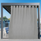 Easy-Going Outdoor Curtains for Patio 1 Panel, 150x96 inch, Light Grey | - Image 3