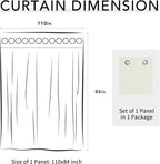 Easy-Going 100% Waterproof Outdoor Curtains 110x84 inch, Gazebo and Pergola 1 - Image 7