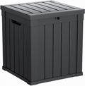 ROJIK 51 Gallon Resin Deck Box, Lockable Waterproof Weatherproof Outdoor by ROJIK