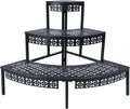 aboxoo 3-Tier Metal Plant Stand, Stair-Step Corner Shelf by aboxoo