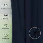 Easy-Going Outdoor Curtains for Patio 1 Panel, 110x84 inch, Weatherproof - Image 6