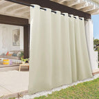 RYB HOME Outdoor Curtains for Patio Waterproof Privacy Thermal Insulated | by RYBHOME