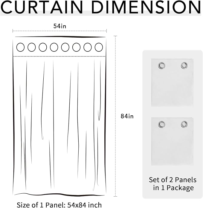 Easy-Going 100% Waterproof Outdoor Curtains 54x84 inch, Gazebo and Pergola 2 - Image 7