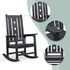 Oversized Outdoor Rocking Chair, Porch Rocker - Image 3
