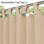 NICETOWN 2 Pieces Outdoor Curtainss Waterproof - Image 3