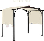 200x103 in Pergola Canopy Replacement Shade Cover Only, Compatible - Image 2