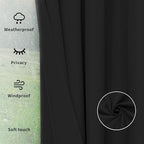 Easy-Going Outdoor Curtains for Patio 1 Panel, 150x96 inch, Weatherproof - Image 6