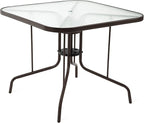 Patio Dining Table for 4 with Umbrella Hole | Outdoor 5 Piece Dining Set 36" x by Villeston
