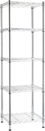 Amazon Basics 5-Shelf Tower Adjustable Storage Shelving Unit, 150 lbs Per Shelf by AmazonBasics