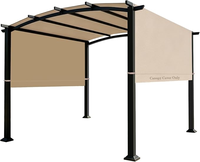 NOVINO Pergola Replacement Canopy, 17x8ft Waterproof Pergola Shade Cover | by NOVINO