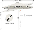 ABCCANOPY Solar Led Patio Umbrella - Image 3