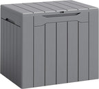 Flamaker Deck Box 30 Gallon, Waterproof Resin Small Storage Box by Flamaker