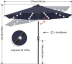 ABCCANOPY Solar Led Patio Umbrella - Image 3