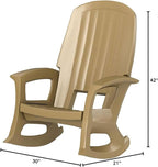 Rockaway Heavy Duty All Weather Rocking Chair, 3 Pack | Polyethylene Outdoor - Image 2