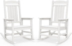 SERWALL Outdoor Rocking Chair Set of 2, Patio Rocking Chair, Porch Rocker by SERWALL