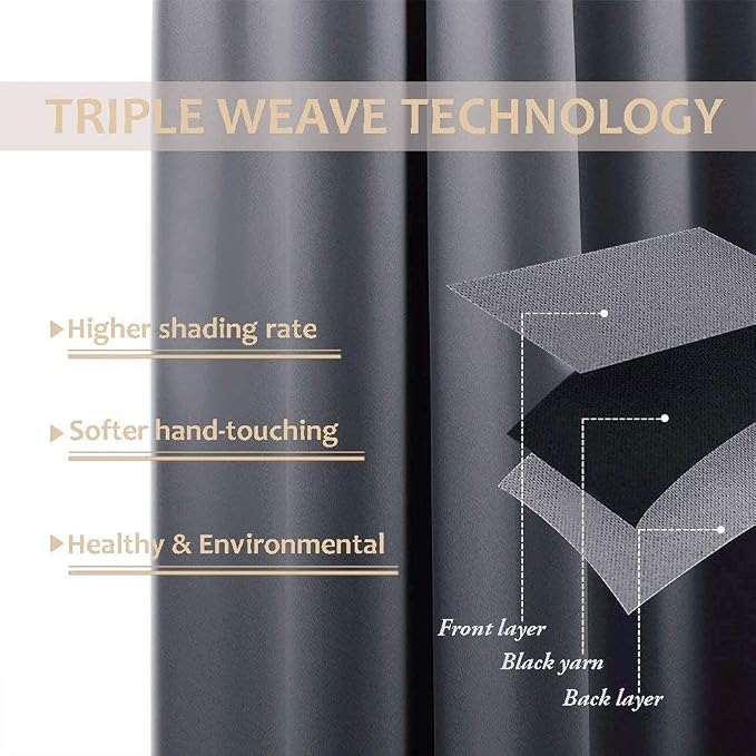 NICETOWN 2 Panels Outdoor Curtains - Image 4