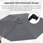 Grand patio 12FT Large Cantilever Round Umbrella - Image 3