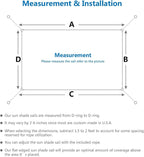 Eden's Decor Straight Flat-Edged Sun Shade Sail Rectangular 17' x 18' Beige - Image 3