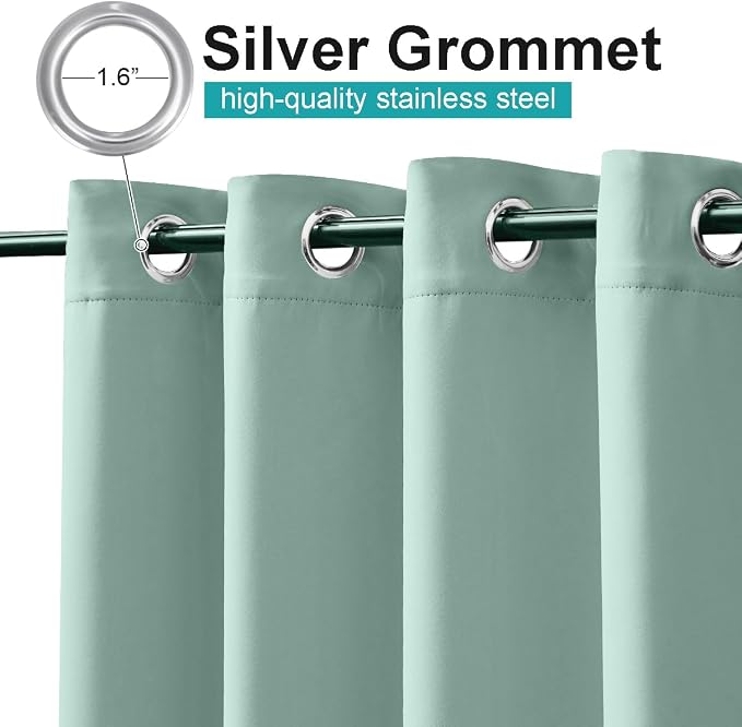 NICETOWN Outdoor Curtain for Patio Waterproof Extra Wide 100 in, Sun Blocking - Image 2