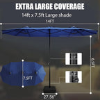 15FT Double-Sided Patio Umbrella - Image 5