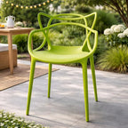 2xhome Modern Dining Chair | Stackable Indoor or Outdoor Entangled Side Chair | - Image 2