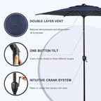 Abba Patio 7.5FT Lyon Outdoor Patio Umbrella Outdoor Table Umbrella - Image 2