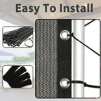 EMERIT 90% Sun Shade Cloth, 50 MPH Wind-Resistant Tarp - Image 5