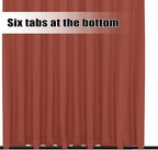 Easy-Going Outdoor Curtains for Patio 1 Panel, 150x96 inch, Terra Red | - Image 4
