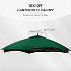 MASTERCANOPY 10x12 ft Replacement Canopy Top - Image 2