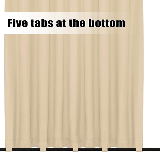 Easy-Going Outdoor Curtains for Patio 1 Panel, 110x84 inch, Weatherproof - Image 4