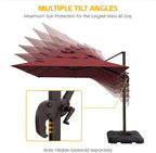 10x10 FT Patio Cantilever Umbrella - Image 4