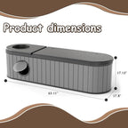 60 Gallon Storage Bench Deck Box Resin Patio Furniture - Image 3