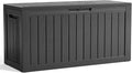 80 Gal Resin Outdoor Storage Box Waterproof Lockable Deck Box | UV-resistant by EASYUP