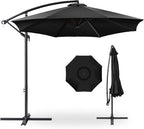 Best Choice Products 10ft Offset Hanging Market Patio Umbrella w/Easy Tilt by Unknown