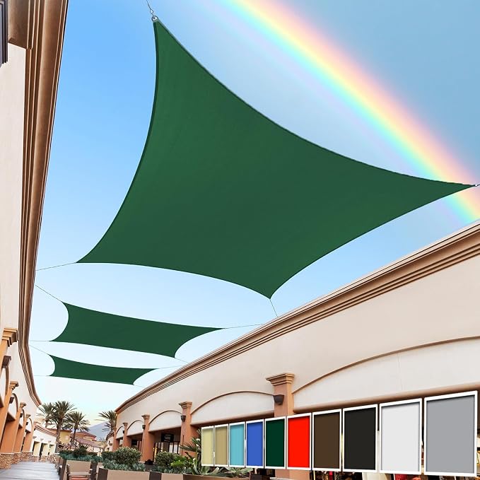 Royal Shade 9' x 14' Green Rectangle Square Sun Shade Sail Order to Make by RoyalShade